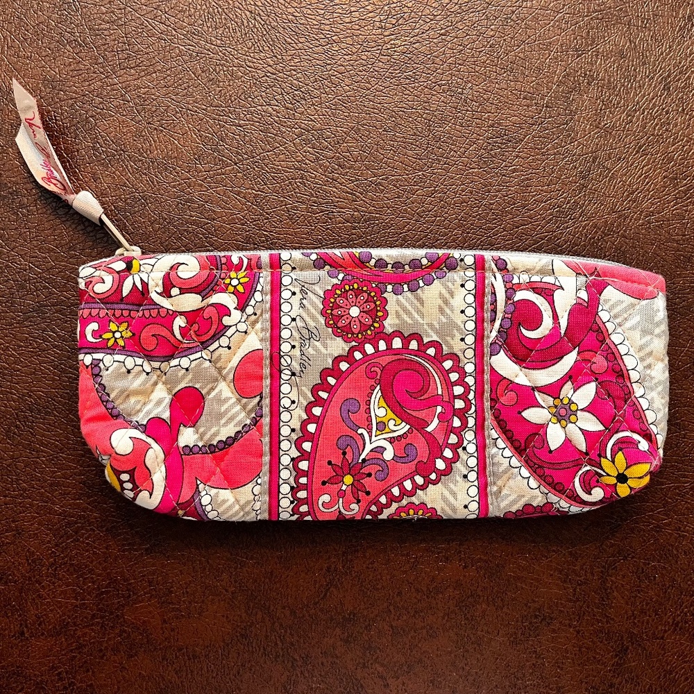 Vera Bradley Pink Paisley Print Pouch